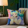 Urusei Yatsura Anime Game Pillow Case Anti-Dustmite Pillowcase Invisible Zipper Silky Short Plush Sofa Cushion Cover