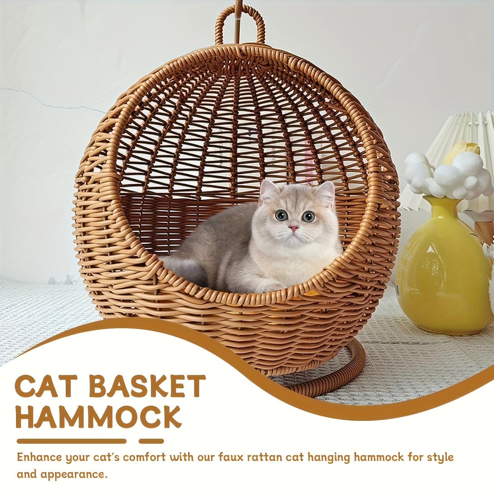 

Роскошная фруктовая корзина Гамак-кровать для кошек Плетеная вручную корзина для хранения Удобная прочная картонная упаковка Нелегко повредить для домашних животных