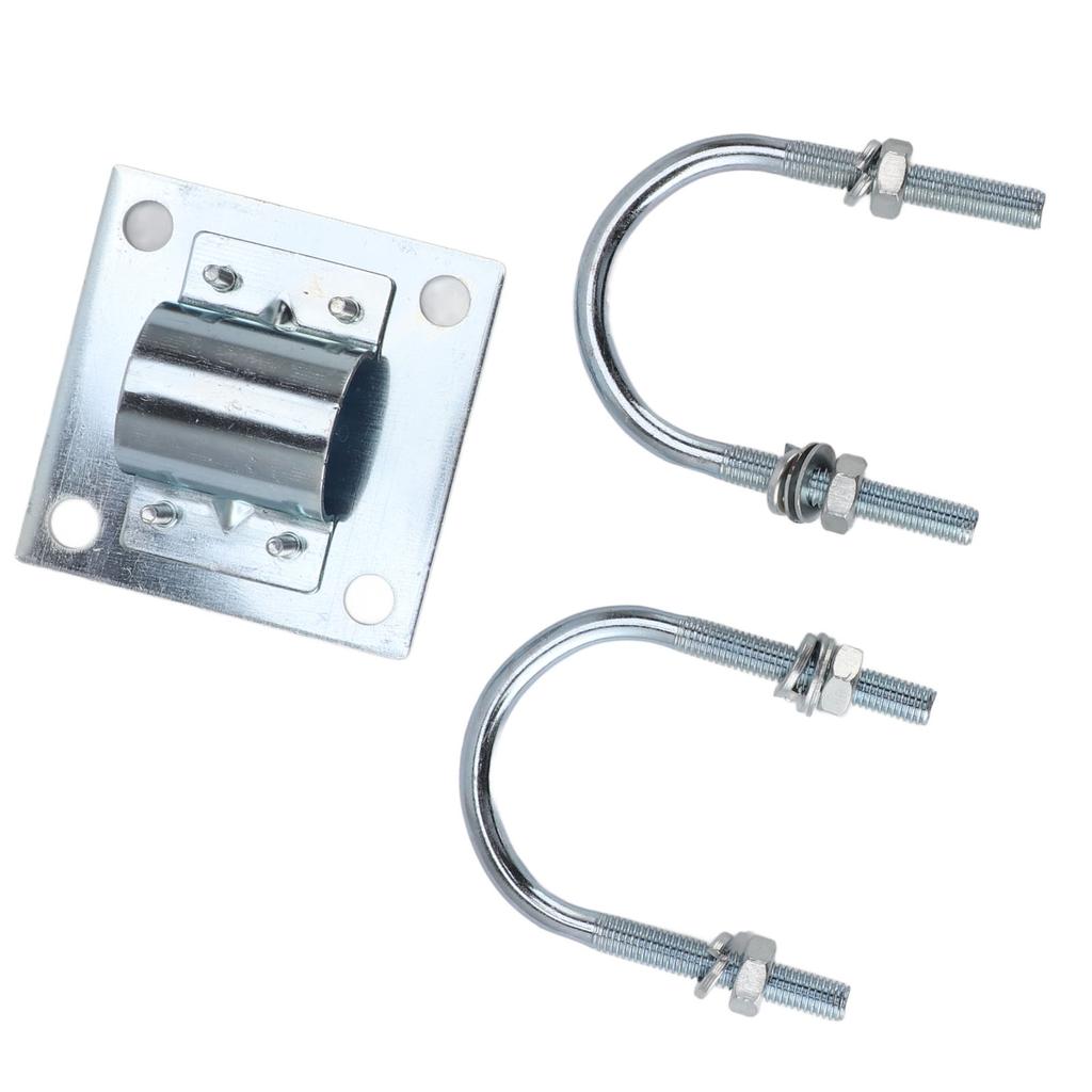 Antenna Mast Pipe Mount Stable Support Flexible Adjustment Aluminum Alloy Antenna Mast Bracket Mount for Roof Wall Set 1