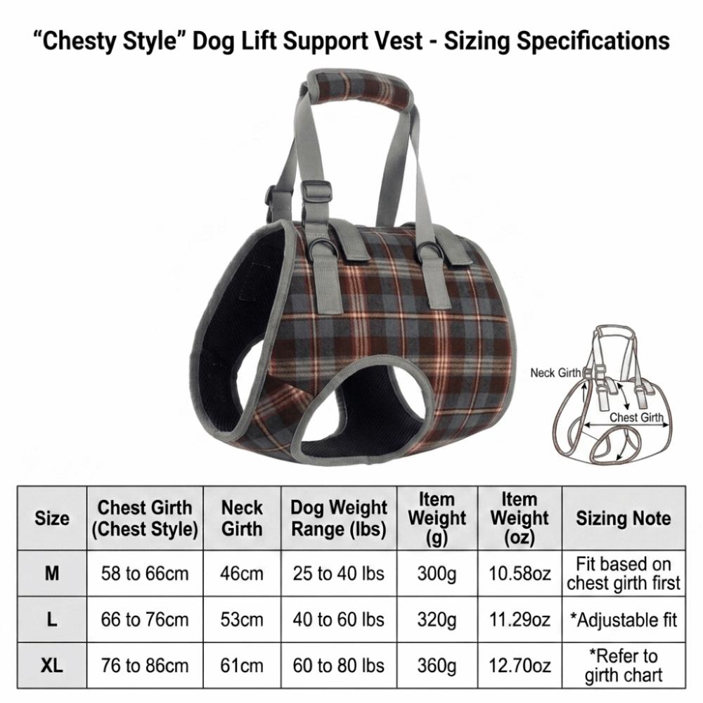Soft Fabric Dog Leg Support Harness Multi Sizes Disabled Dog Mobility Strap Arthritic Old Dog Walk