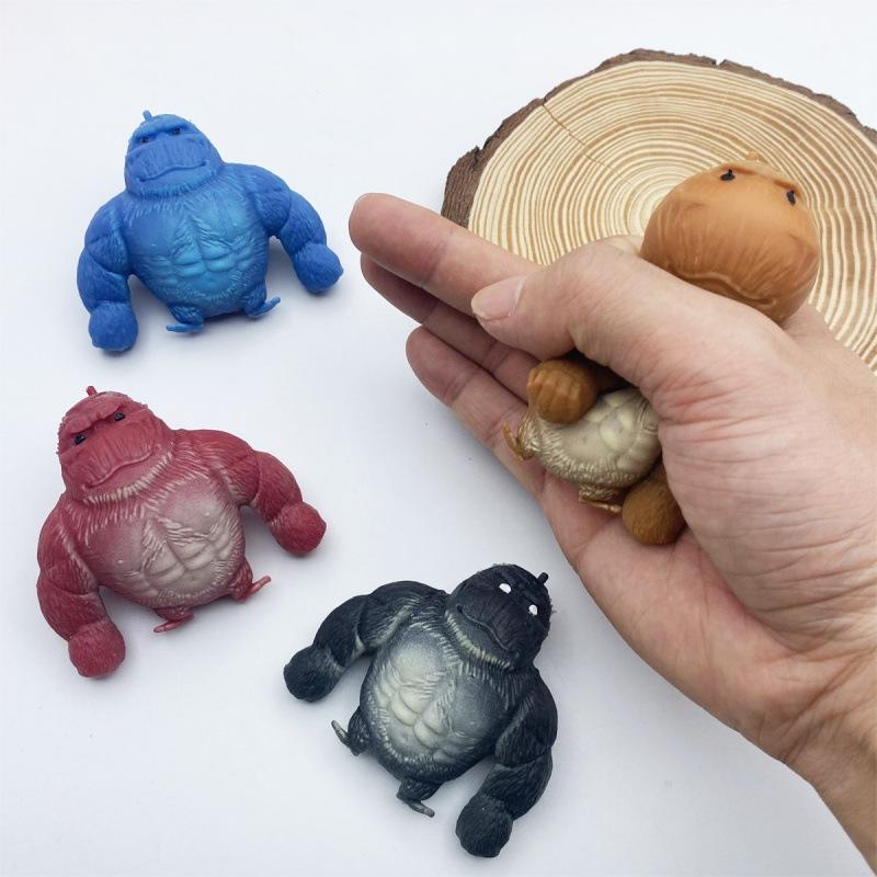 Cartoon Funnytaba Squishy Mini Cute Orangutan Squeeze Fingertip Kawaii Orangutan Kids Fidget Toy Birthday Gift Stress Relief Toy