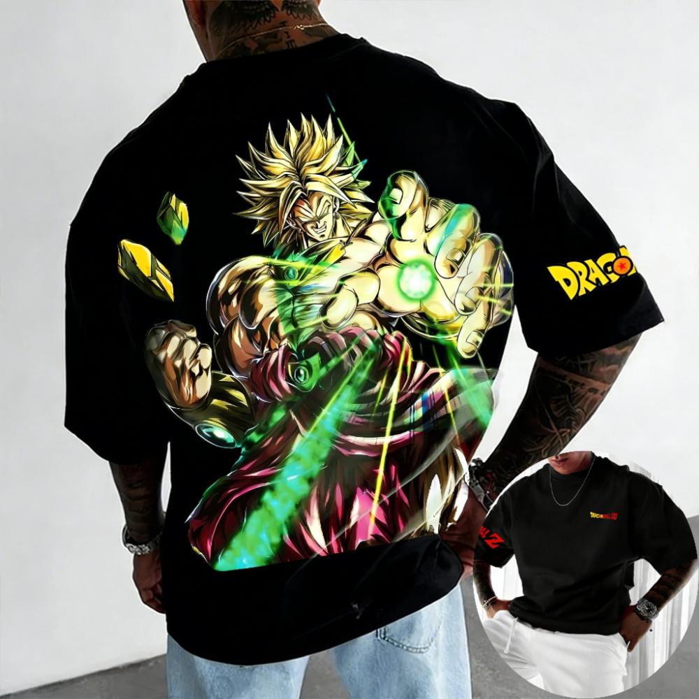 

Anime T-shirt summer boy short sleeved breathable parent-child outfit XS
