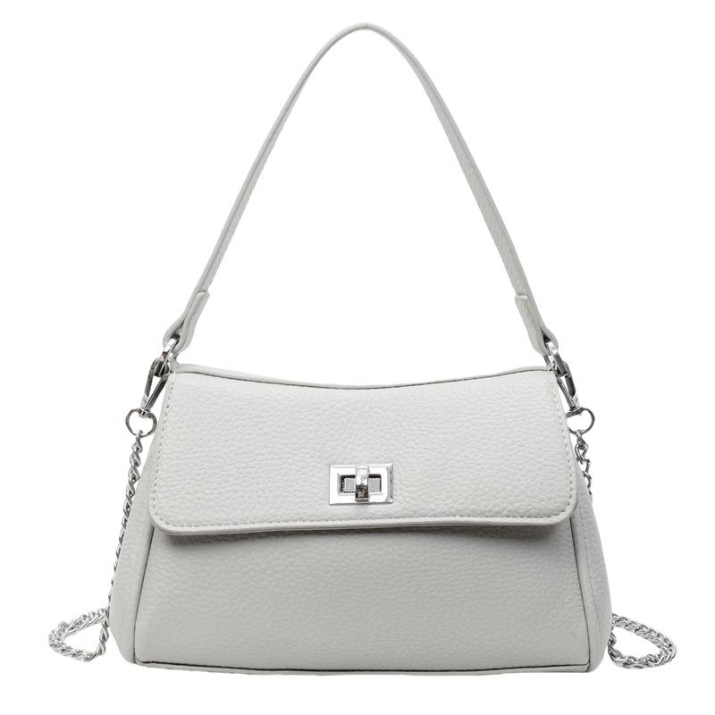 Commuter large-capacity bag women's spring summer new fashion shoulder underarm bag texture handbag small square bag