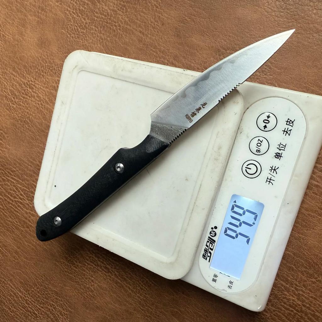 3.5 Inch Paring Knife K890 Powder Steel Blade G10 Handle Cleaver Steak Peeling Fruit Engraving Utility Kitchen Knife With Cover