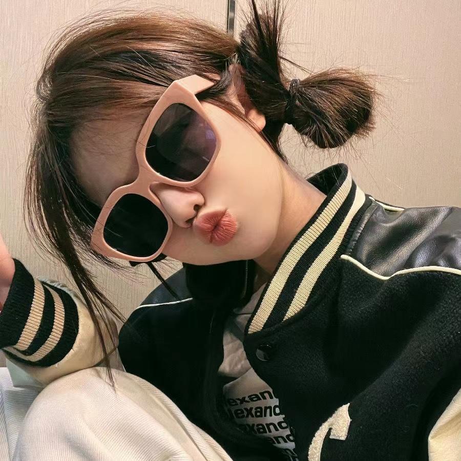 Big Frame Vintage Pink Sunglasses Women Square Sun Glasses Retro Eye Glasses Goggle for Male Female Round Sunglasses