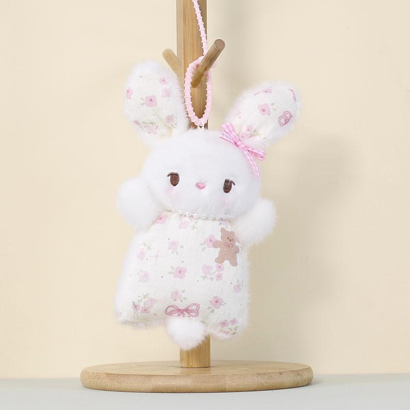 Plush Animal Keychain Panda And Bunny Toys For Bag Decor And Collectors Bunny