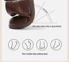 Fluffy Kids' Korean Style Leather Boots: Simple Short Boots for Babies & Toddlers - Perfect for Autumn & Winter