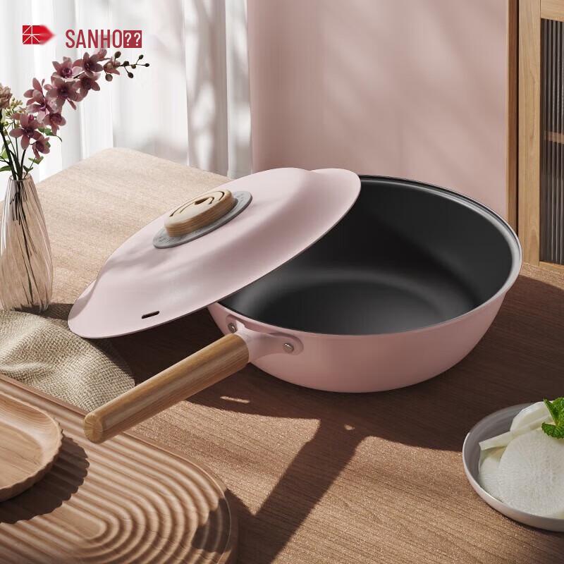 Sanhe Titanium-Infused Uncoated Stainless Steel Wok
