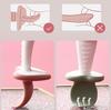 Baby Spoon Fork Silicone Children's Cutlery Set Feeding Baby Tableware Learn Spoon Set Short Easy Spoon