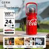 Gemin Coca-Cola 800ml Isolierte Trinkflasche mit Strohhalm