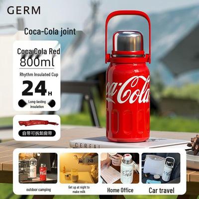 Gemin Coca-Cola 800ml Izolowany Bidon ze Słomką