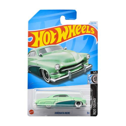 Hot Wheels Basic Car Hirohata Mark Vehicle Toy Mini Car for Ages 3 and Up, Green, HXR32