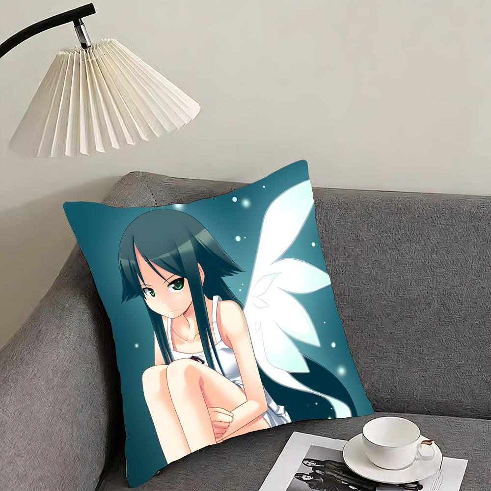 SSaya No UtaA The Song Of Saya Cushion Cover Pillowcase Ultra Soft Skin Friendly Fabric Cloud Like Comfort  Concealed Zipper