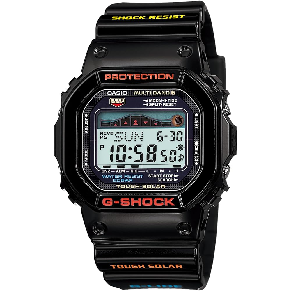 Casio G-Shock G-Lide Radio Solar Watch GWX-5600-1JF Men s Black 200m Water Resistant