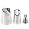3Pcs Kitchen Stainless Steel Pastry Decorating Nozzles Cookies Biscuits Cake Baking Decoration