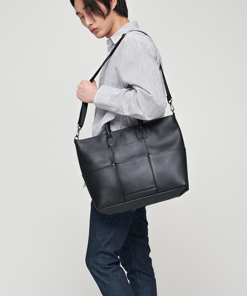 National Publicity Stockton Hq Leather Crossbody Tote Bag