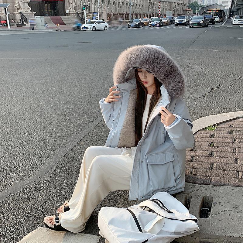 Pie Overcome Women's Winter Wear New Cotton-padded Clothes, Cotton-padded Jackets, Korean Loose Hooded Cotton-padded Jackets