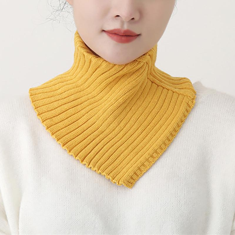 Perfect Match Detachable Knitted Turtleneck Fake Collar For Women Neck Warmer Autumn Winter Warm Cover Head Neck Knitting False Collar