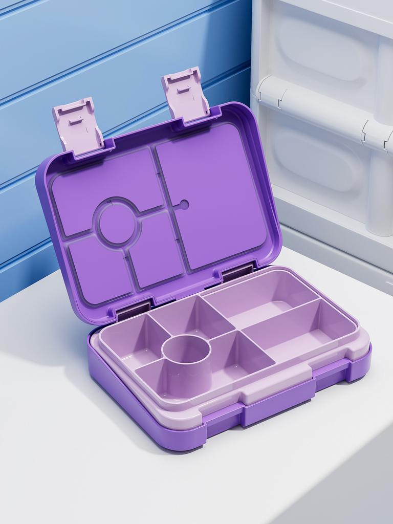 1100ml Kreslený potisk Obědový box Vhodný do mikrovlnné trouby Bento box Halloween Mezipatro Nepropustný Úložný box Hermetické nádoby Studenti