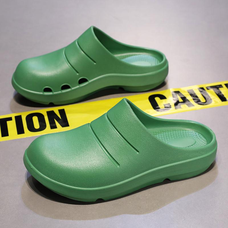 Fashion Men Slippers Couples Garden Clog Women Water Proof Chef Shoe Comfortable Sandal Slippers For Pet Workers Outdoor Fishing Shoes