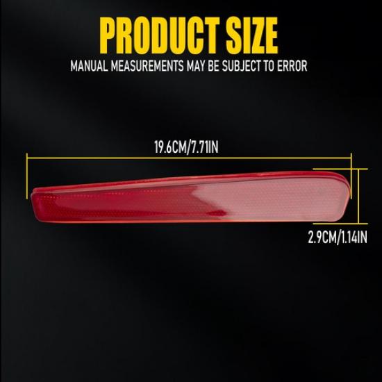 Rear Set Reflector Bumper Fit    Toyota Corolla L,LE,SE Right & Left