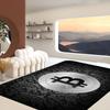 B-Bitcoin LOGO Door Mat Washable Non-Slip Living Room Sofa Chairs Area Mat Kitchen Doormat Area Rug