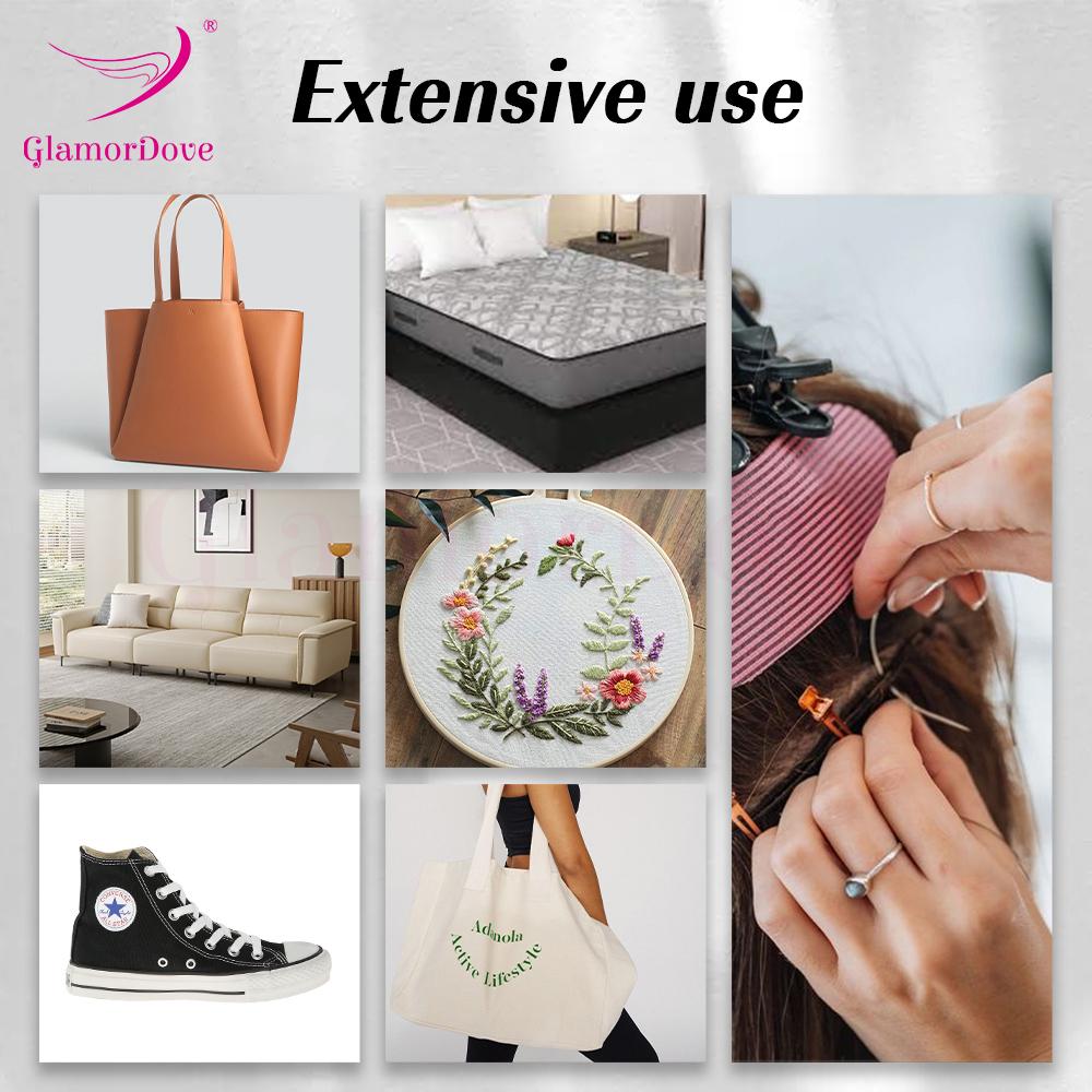 Ace curbate și foarfece cu ace de păr Ac de țesut pentru păr Instrumente de înfilare a părului Instrumente pentru extensii de bătătură