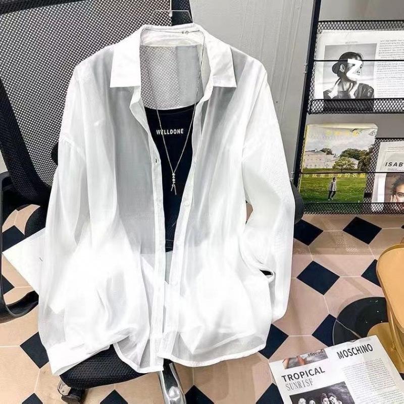 Korean Style Women's Long Sleeve Chiffon Sunscreen Cardigan