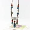 Retro Ethnic Style Beaded Headdress Tassel Tassel Forehead Headband  Women