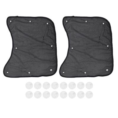 Semi Truck Side Window Sun Shade with Suction Cups Stretchable Fabric Replacement for VNL Trucks
