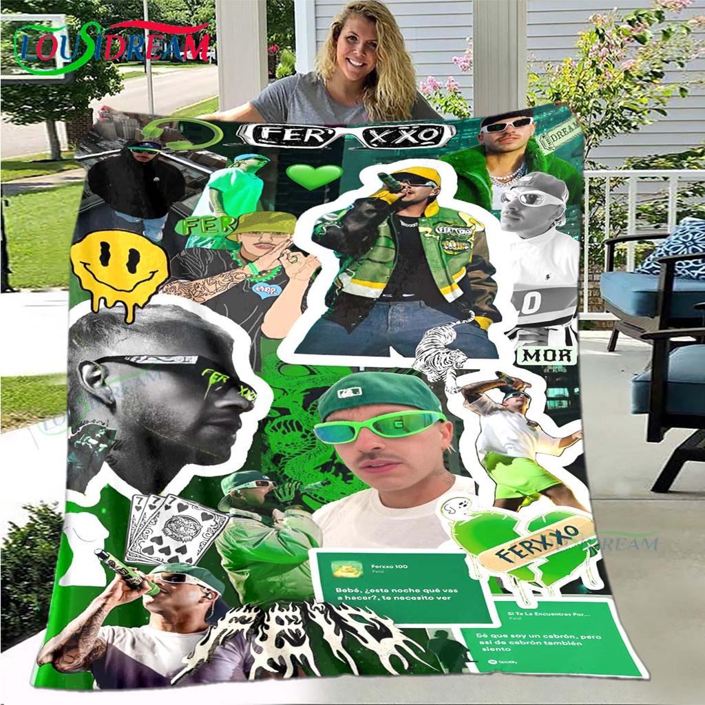 100% Polyester Pop Singer F-Ferxxo Four Seasons Blanket Sofa Cover Travel Bed Plush Blanket Travel Office Break Blanket Gift