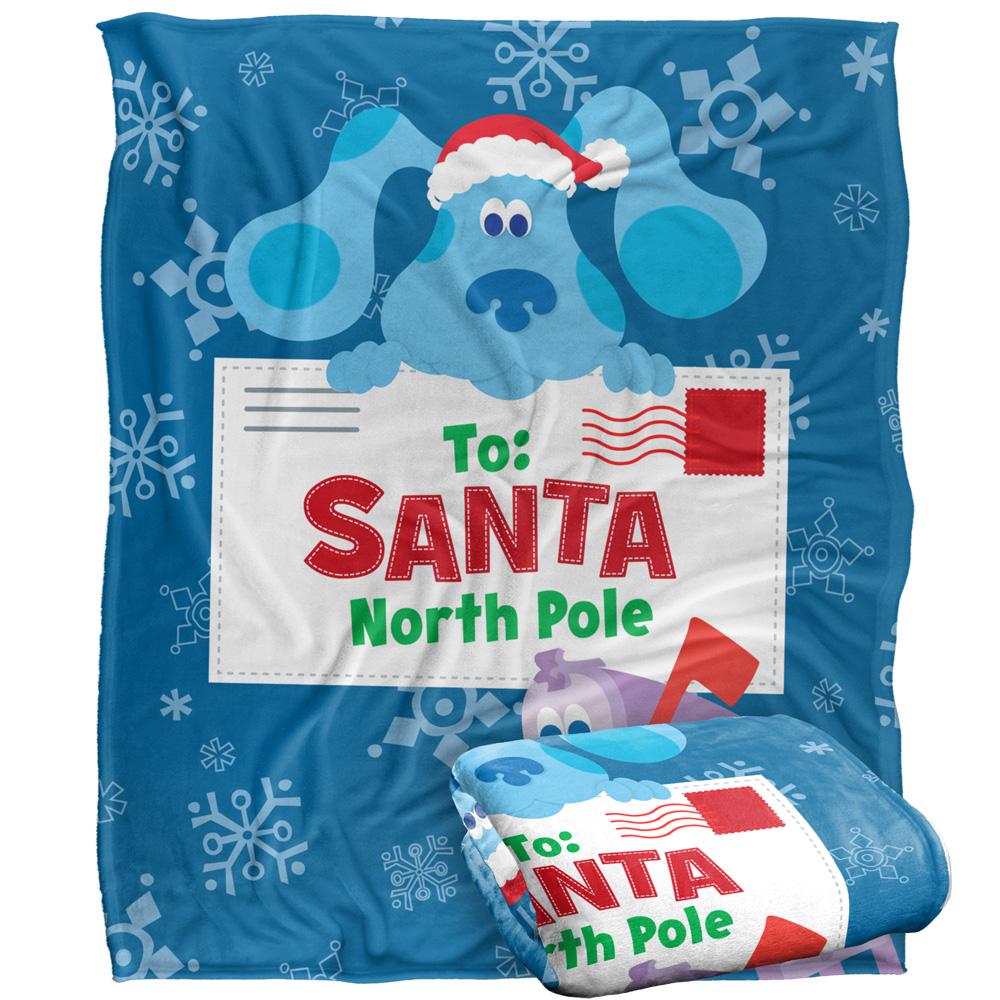 Blue´s Clues To Santa North Pole Silky Letter Supersoft Blanket