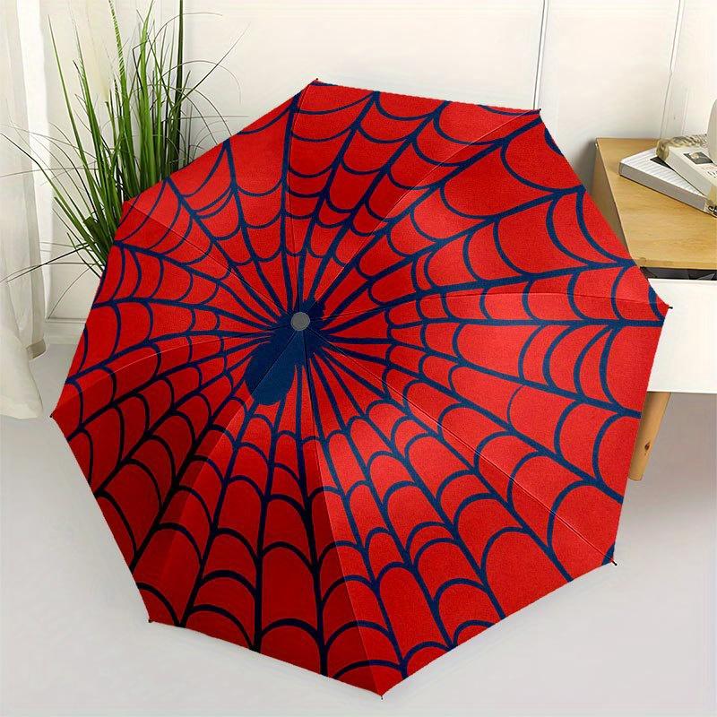 Spider-Man Web Round Rug, Kids Room Decor, Non-Slip Backing, Machine Washable, Indoor/Outdoor Use, Perfect for Playrooms & Bedrooms (4  Diameter) Umbr
