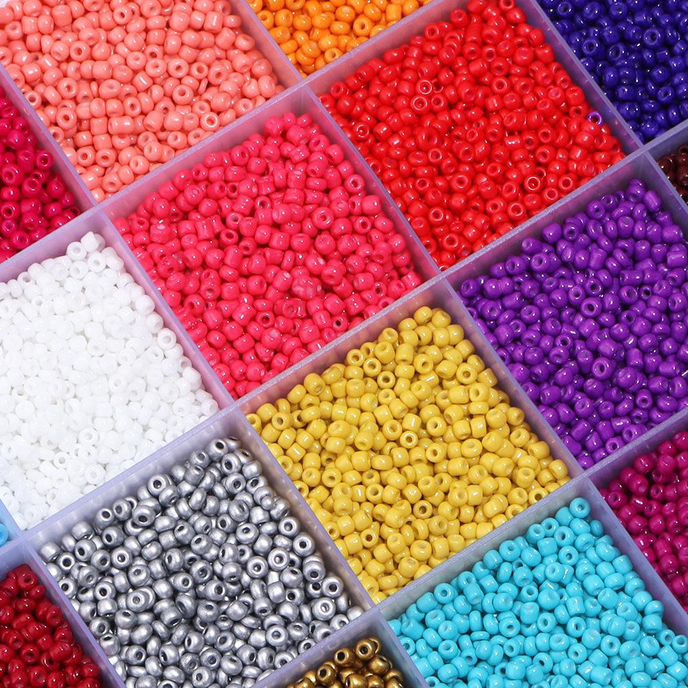 Versatile Colorful Round Glass Seed Beads for Handmade DIY Accessories