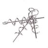 50Pcs Fishing Hook Steel Swivels Spring Single Rings Fishing Tackle Accessory