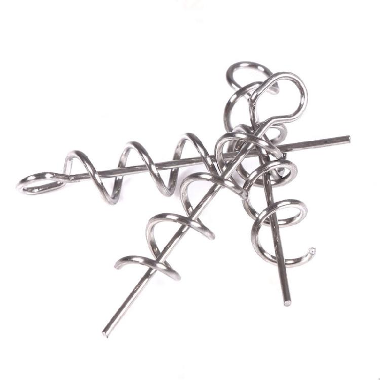 50Pcs Fishing Hook Steel Swivels Spring Single Rings Fishing Tackle Accessory