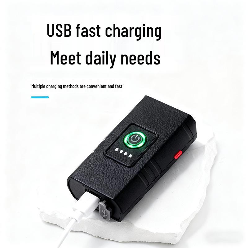USB Rechargeable Super Bright Double Front Bicycle Light for Night Riding