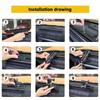 Car Center Console Slide Rail Expansion Phone Holder Bracket GPS Bracket  Fit For Ford Bronco 2021 Up Car Interior Accessories