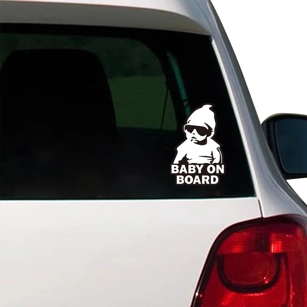 Warning Car Sticker Baby On Board Stickers Color Vinyl Film PVC Decal Creative Stickers Vehicles Motorcycle Exterior Accessories