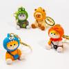 Red Panda Rabbit Resin Keychain - Cute Charm for Women's Bags