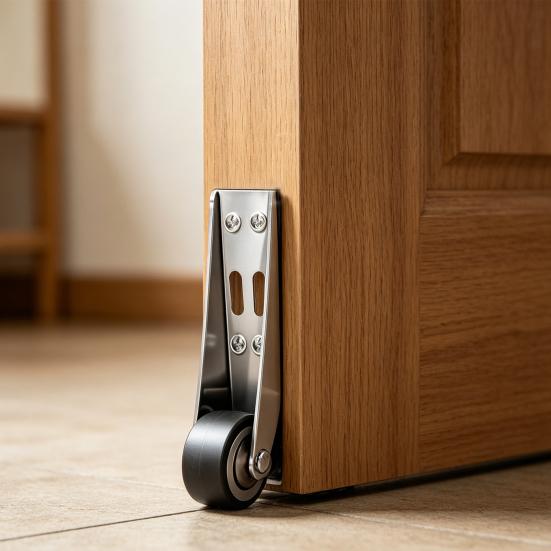 1/4Pcs Bedroom Door Sinking Repair Pulley Multifunctional Low Profile Fixed Casters High Stability