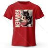 Men's Ramen Printed T-Shirt 100% Cotton Oversized Japanese Graphic Tees for Women Summer Tops Noodle Streetwear