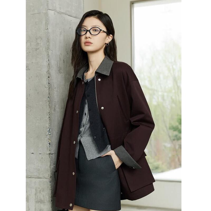 MONOVICH Women s Color-Blocked Workwear Jacket S