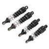 4pcs Shock Absorber Aluminum Alloy RC Spring Damper Set for Losi Mini T 2.0 2WD 118 TruckBlack