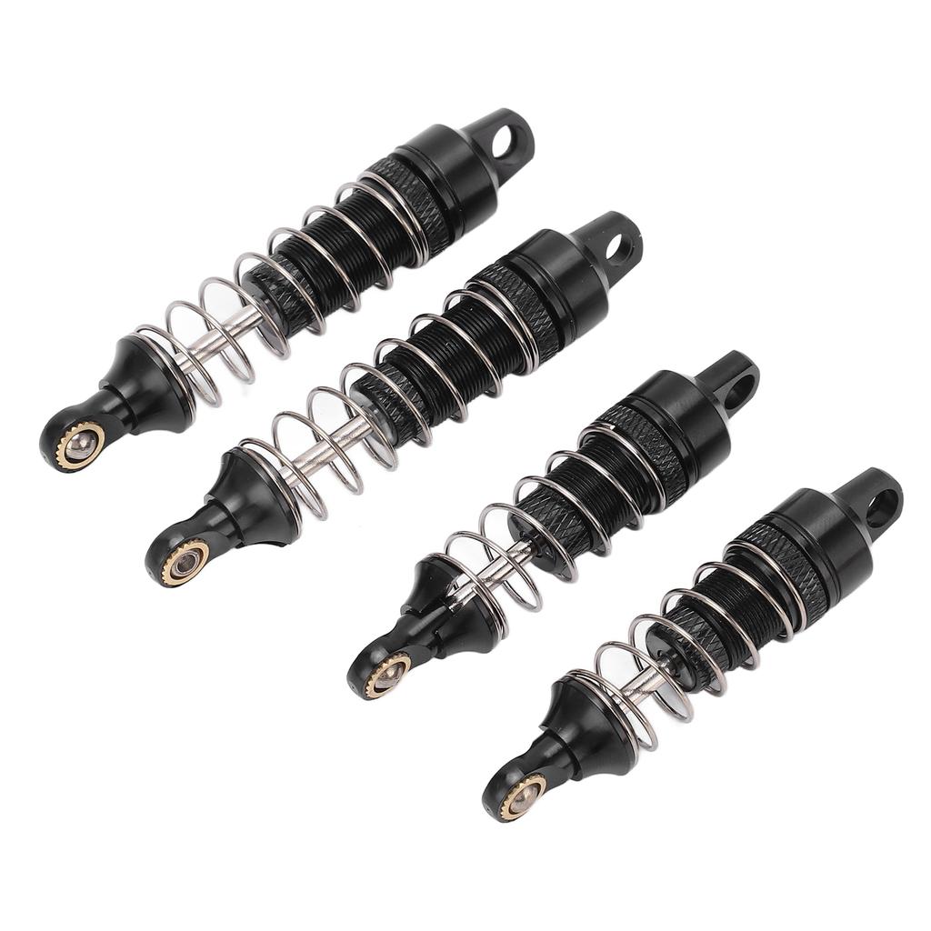 4pcs Shock Absorber Aluminum Alloy RC Spring Damper Set for Losi Mini T 2.0 2WD 118 TruckBlack