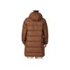 Nike Logo Print Zip-Up Hooded Down Jacket Men Outerwear Brown DV1134-259