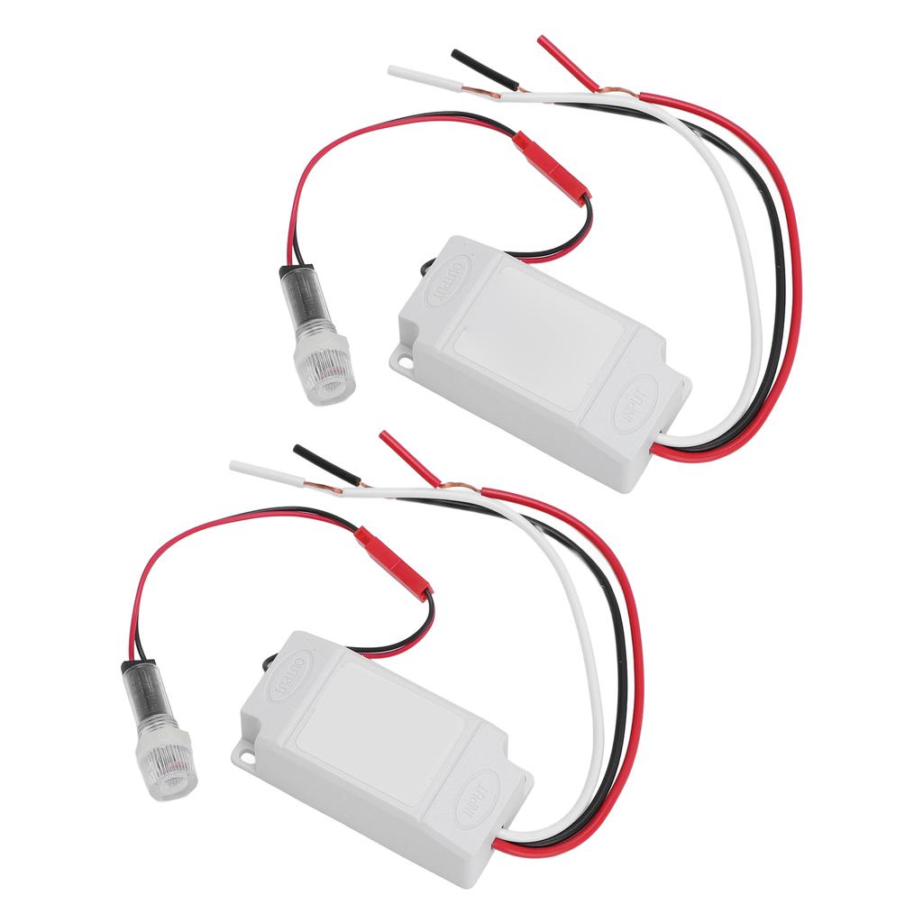 2 Pcs Cellule Photoélectrique Interrupteur Sensible à la Lumière Capteur Auto Marche Arrêt Crépuscule à l'Aube Capteur Contrôle d'Éclairage Public