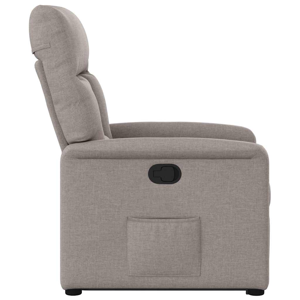 Recliner with Rising Function Taupe Fabric