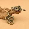 Vintage Alloy Snake Figurine Fine Carving For Figurine Decor Gifts For Snake Lovers