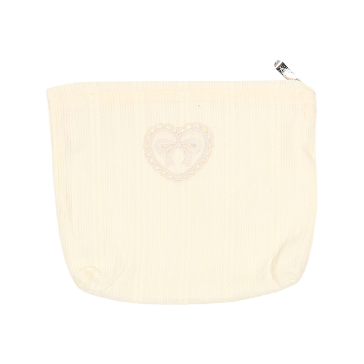 

Simplicity Cosmetic Bag for Girl Sweet Embroidery Bow Striped Makeup Case Portable Travel Earphone Cable Storage Bag one size жёлтый